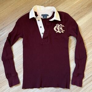Vintage Ralph Lauren Rugby Polo Elbow Patches small (tag m)